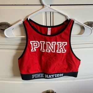 PINK Red Sports Bra